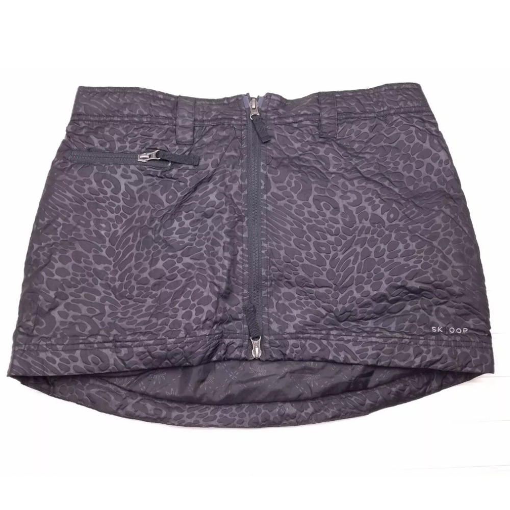 Women's Skhoop Mini Snow Skirt Black Large Full Zi